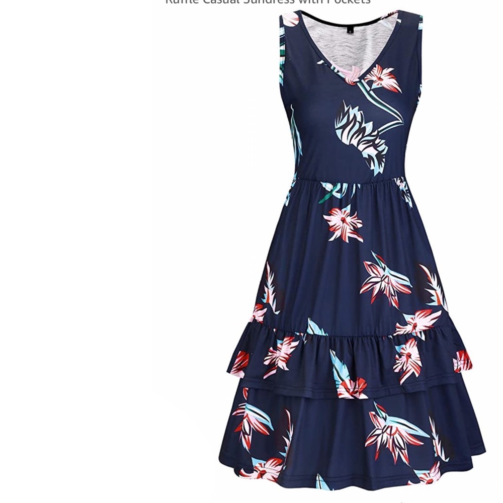 Floral dress w pockets - Picture 2 of 6